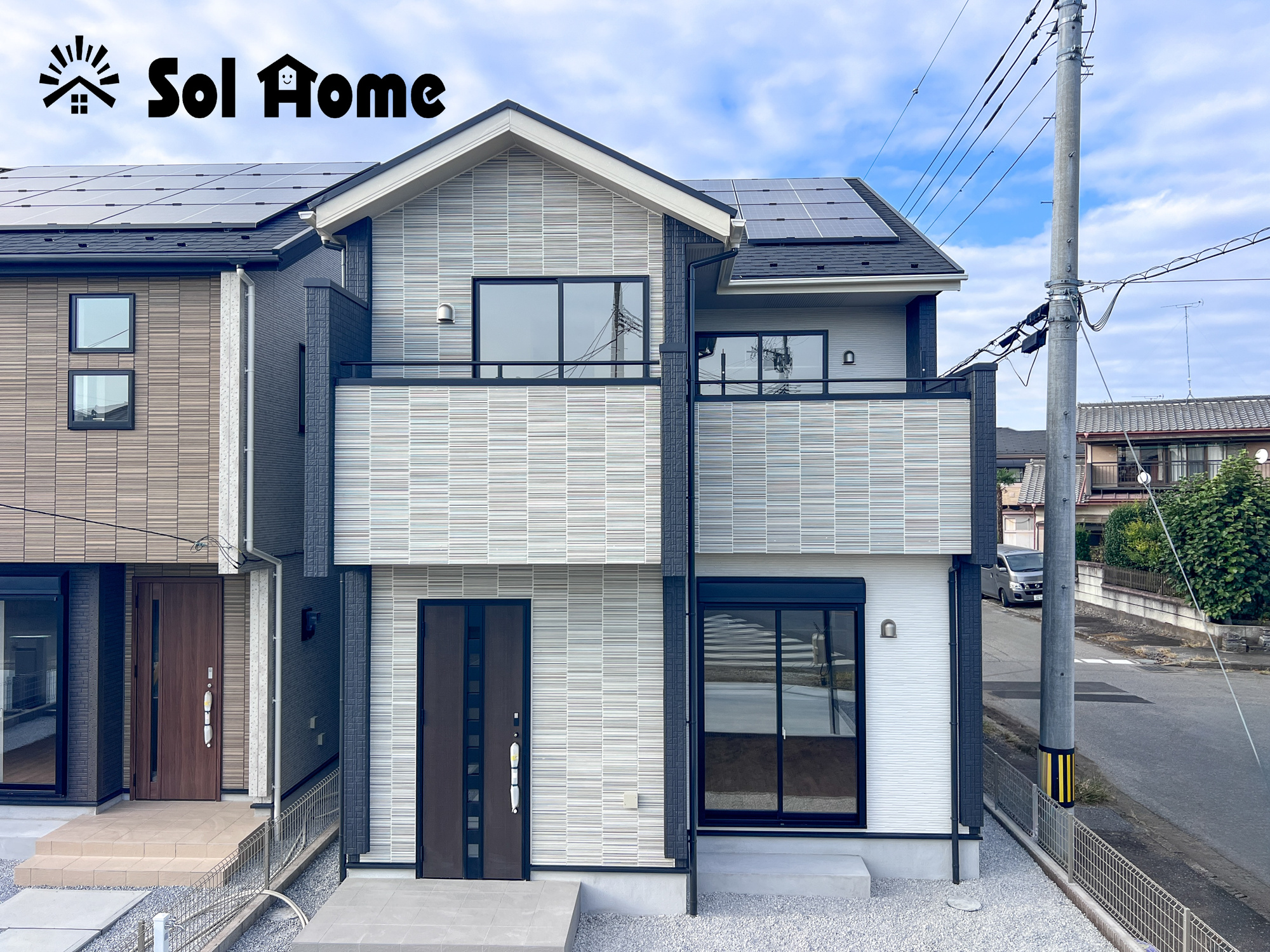 宇都宮市清原台３丁目　新築住宅全３棟の外観|◆本日のご案内も大歓迎です♪◆ 図面や写真では分からない部分を不動産のプロが丁寧にご説明いたします！！ 年中無休のソルホームはいつでもお問い合わせをお待ちしております♪