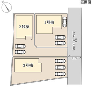上三川町上三川第１１　新築住宅全３棟の区画図|「初めまして！」が集まる分譲地。たくさんの子供たちが年齢を問わずに、仲良く一緒に成長できるのは分譲地の特徴ですね。
