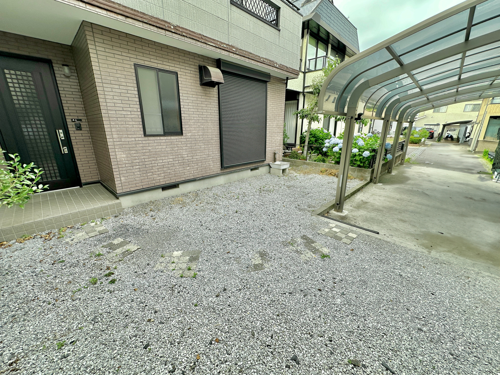 宇都宮市東峰町　中古住宅全１棟の庭|庭はガーデニングをしたり、お子様のプール遊びやBBQなど様々な用途で使用できます♪