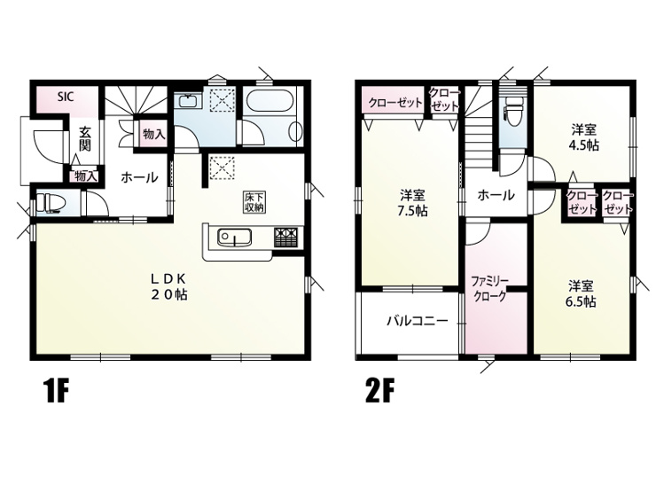 古河市宮前町　１号棟◆間取り図