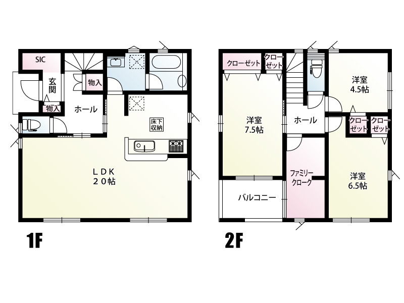 古河市宮前町　１号棟◆間取り図