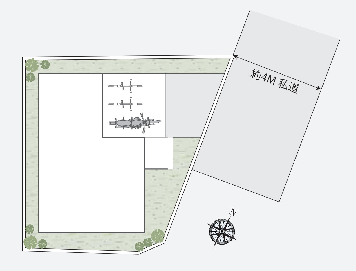横浜市磯子区森3丁目 新築戸建て【仲介手数料無料】の区画図