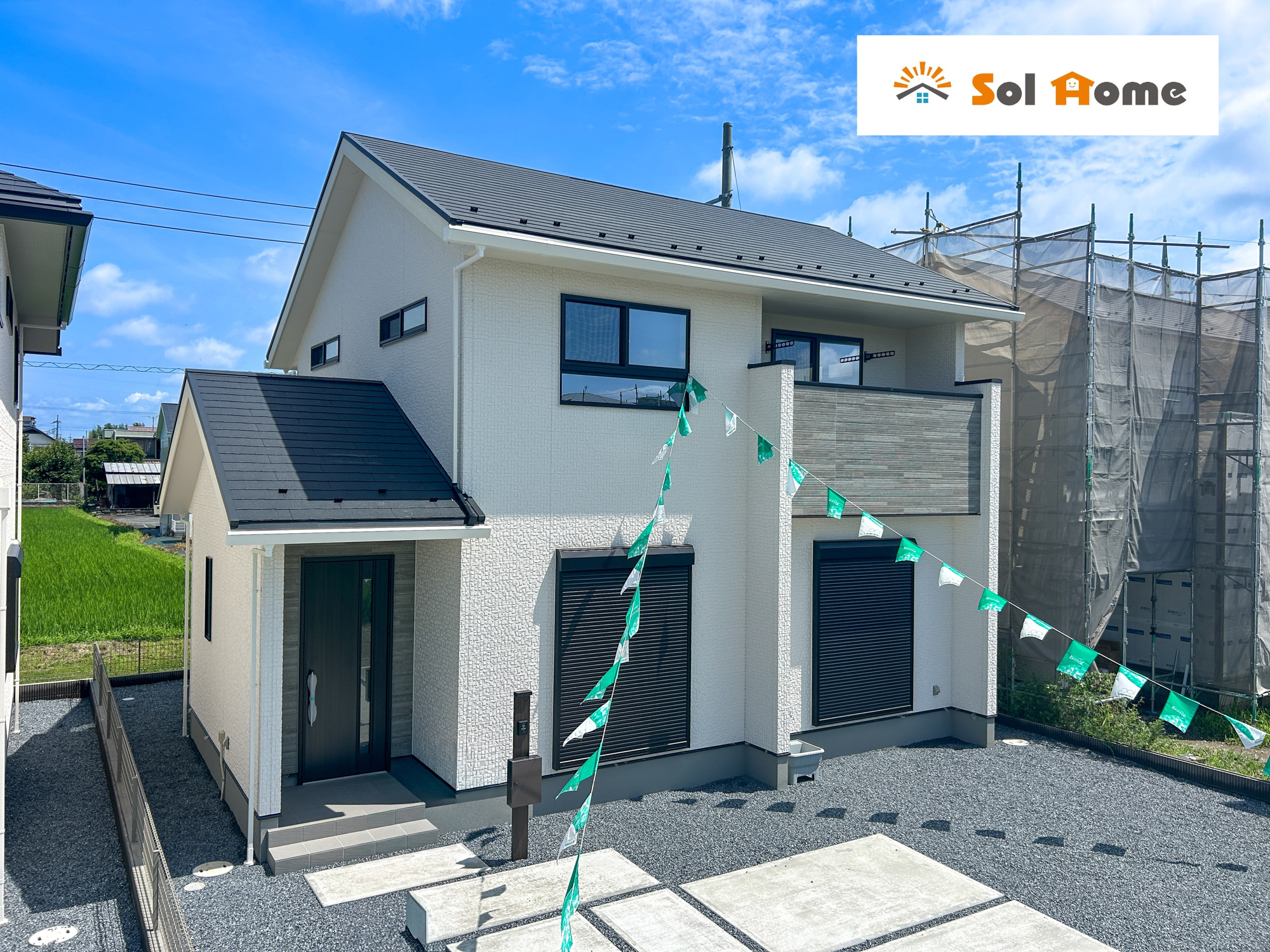前橋市箱田町第9期　新築住宅全7棟の外観|◆本日のご案内も大歓迎です♪◆ 図面や写真では分からない部分を不動産のプロが丁寧にご説明いたします！！ 年中無休のソルホームはいつでもお問い合わせをお待ちしております♪