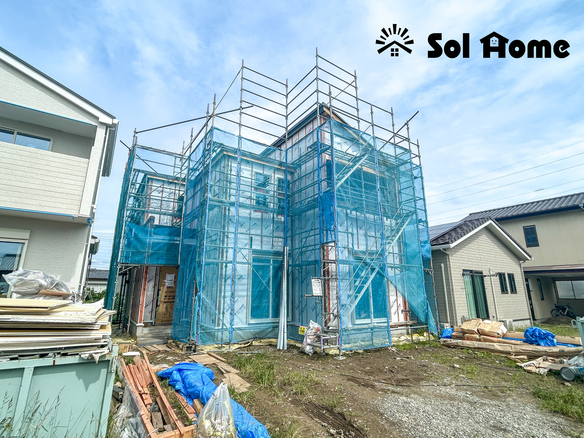 玉村町板井　新築住宅全5棟の外観|◆本日のご案内も大歓迎です♪◆ 図面や写真では分からない部分を不動産のプロが丁寧にご説明いたします！！ソルホームはいつでもお問い合わせをお待ちしております♪