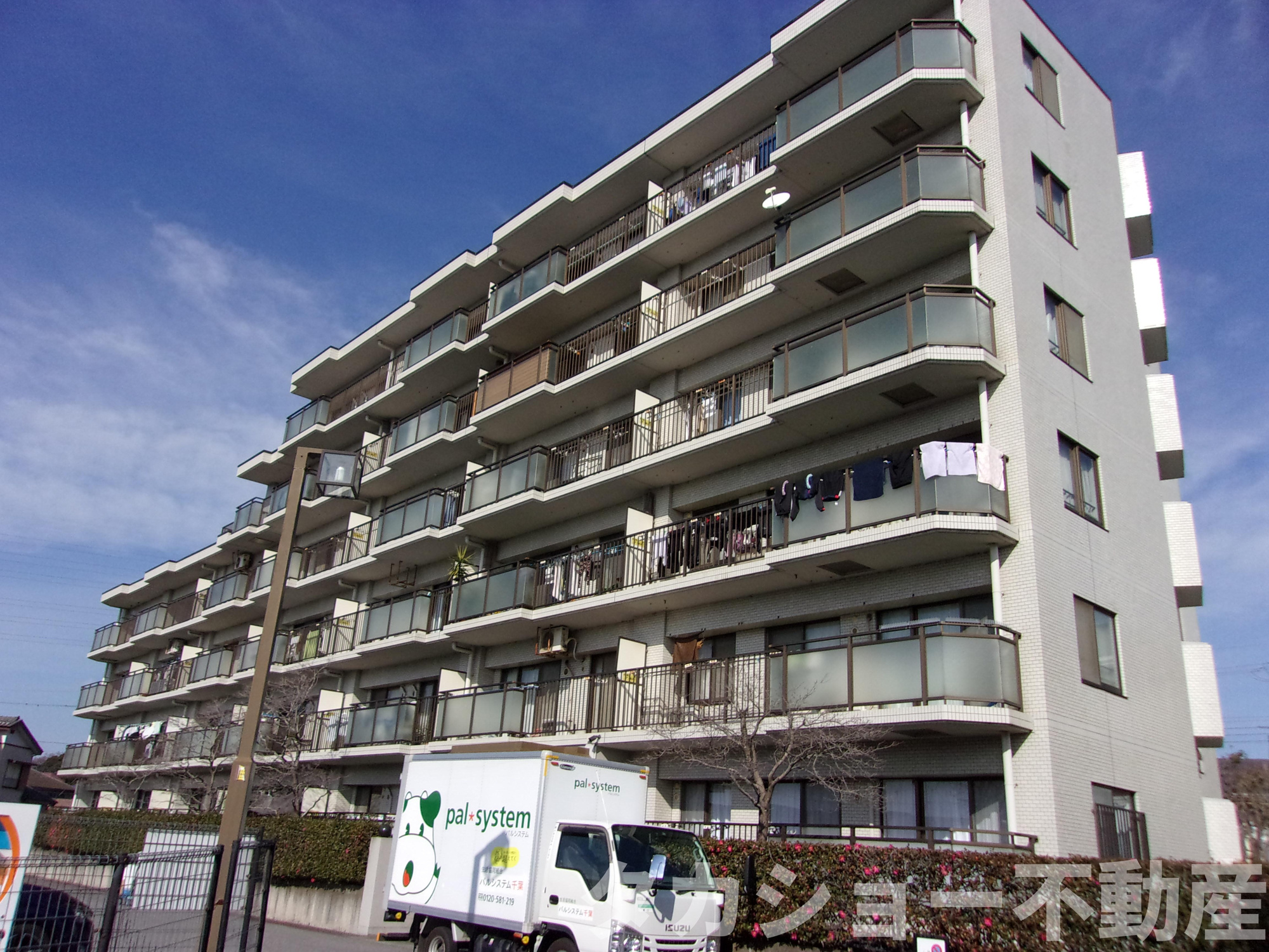 エステ・スクエア都賀の外観|外観は落ち着いています