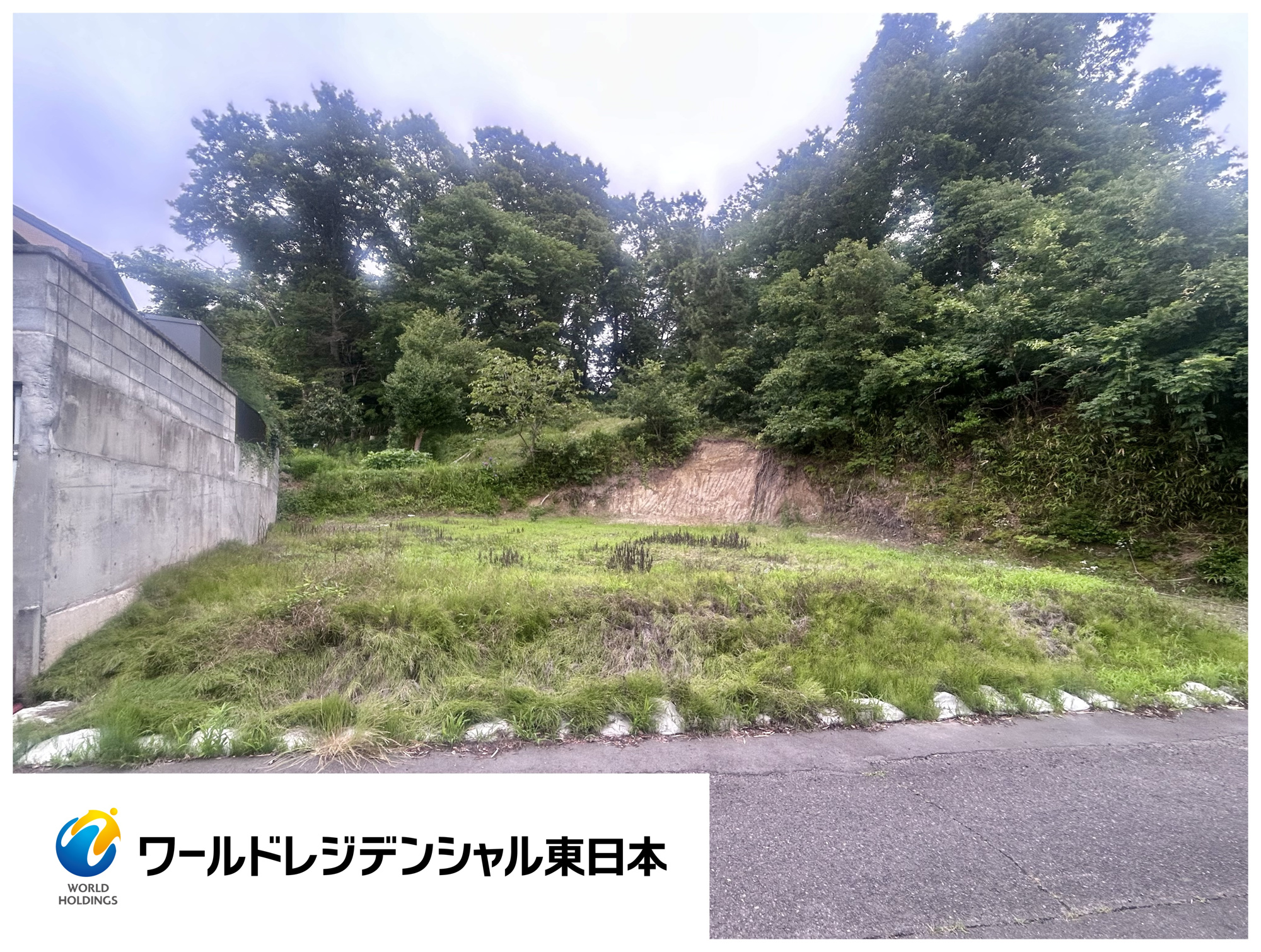 ＼建築条件なし／コンビニ2分♪多賀城市大代　土地 の前面道路含む現地写真