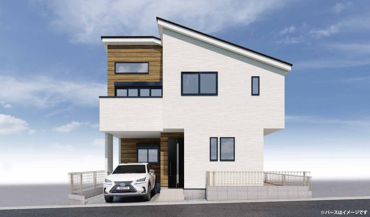 横浜市瀬谷区三ツ境 新築戸建て【仲介手数料無料】の外観パース
