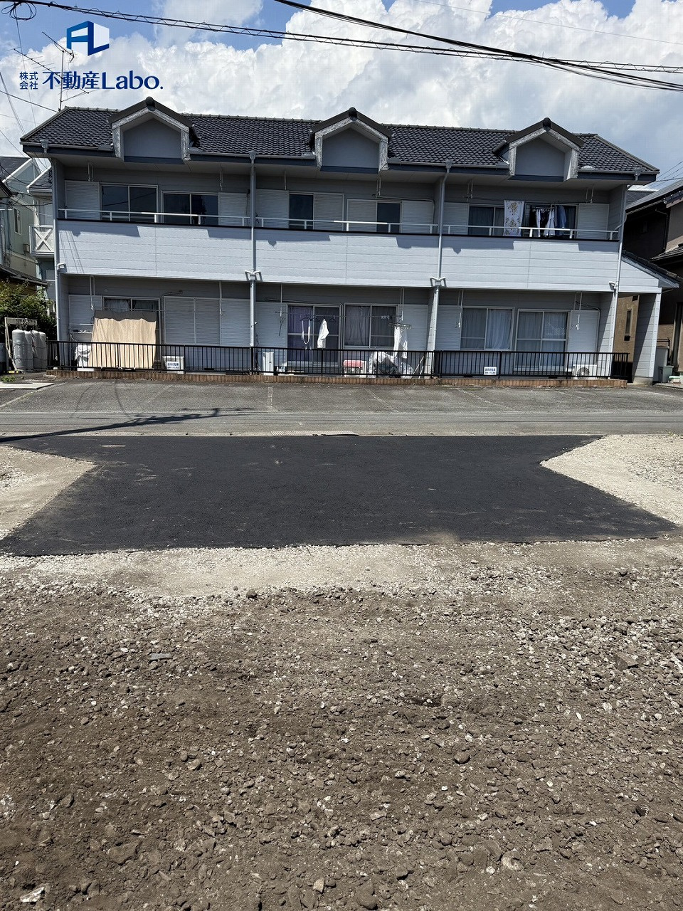クレイドルガーデン　富士市石坂第5　全4棟の前面道路含む現地写真|駐車も楽々♪旋回路を2カ所もうけています！