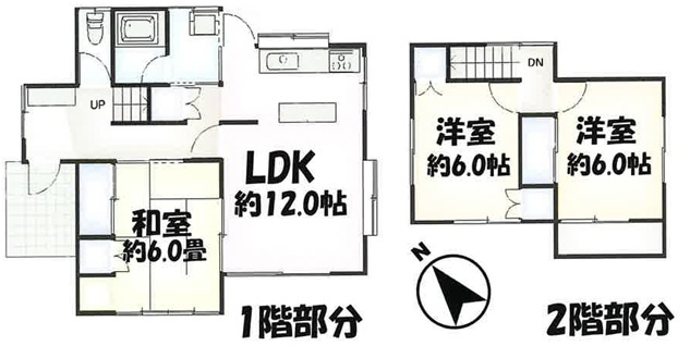 平塚市万田２丁目の中古一戸建の間取り