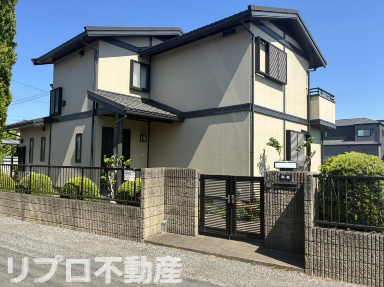 野田市花井　中古戸建の外観|積水ハウス施工の庭付き戸建て！
南東向きにつき陽当たり・通風良好で、明るく開放感のある住まいです！
