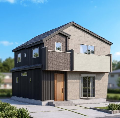 町田市鶴川４丁目の新築一戸建の外観パース|完成予想図（イメージパースにつき、現況と異なる場合は現況を優先いたします。）