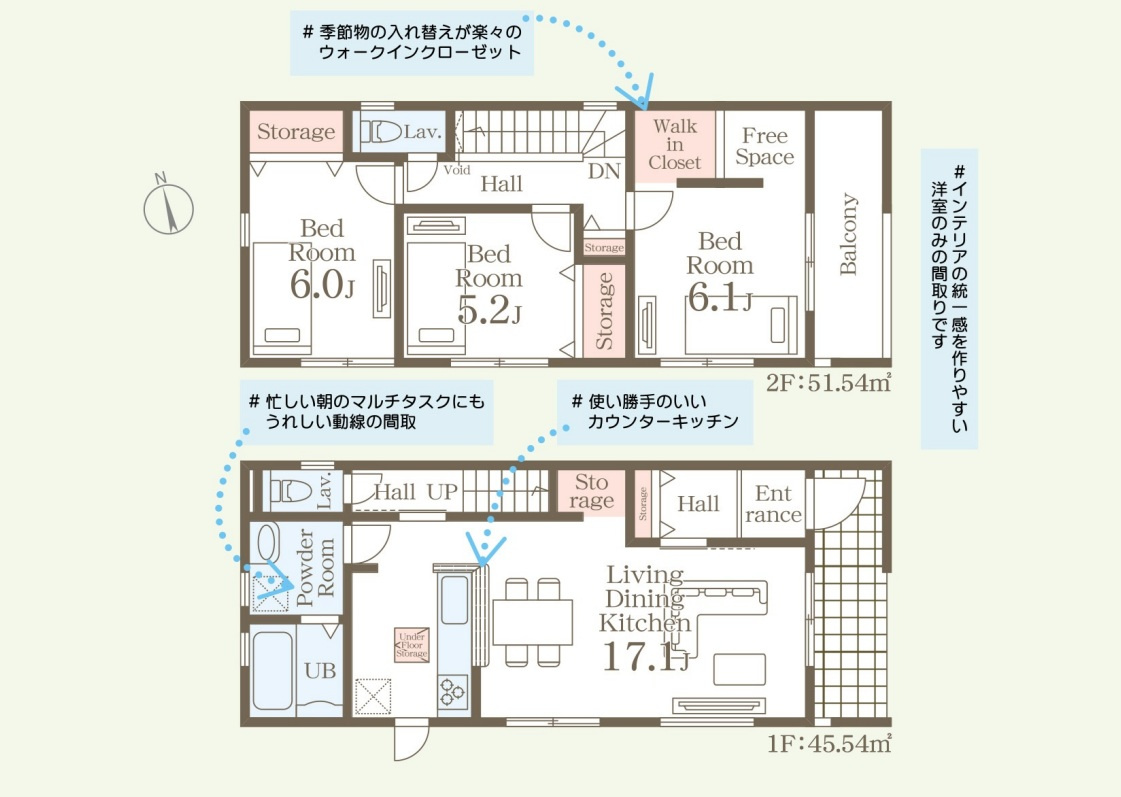 藤岡市藤岡第13　新築住宅全1棟の間取り
