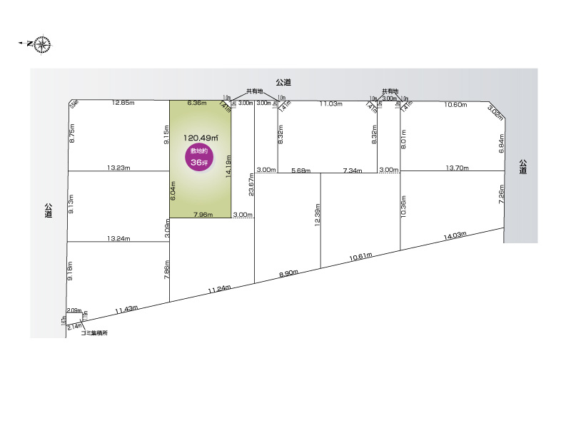 【土地図】春日部市豊町２丁目(全10区画)4号地