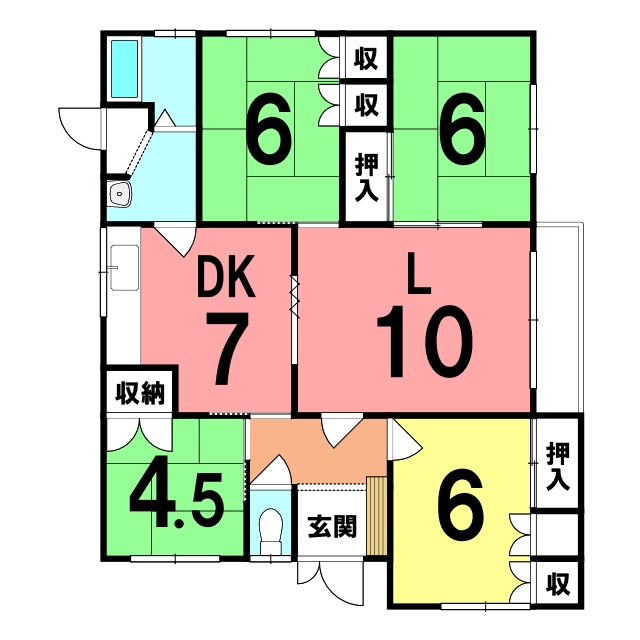 室蘭市母恋南町3丁目28-4　収益戸建の間取り