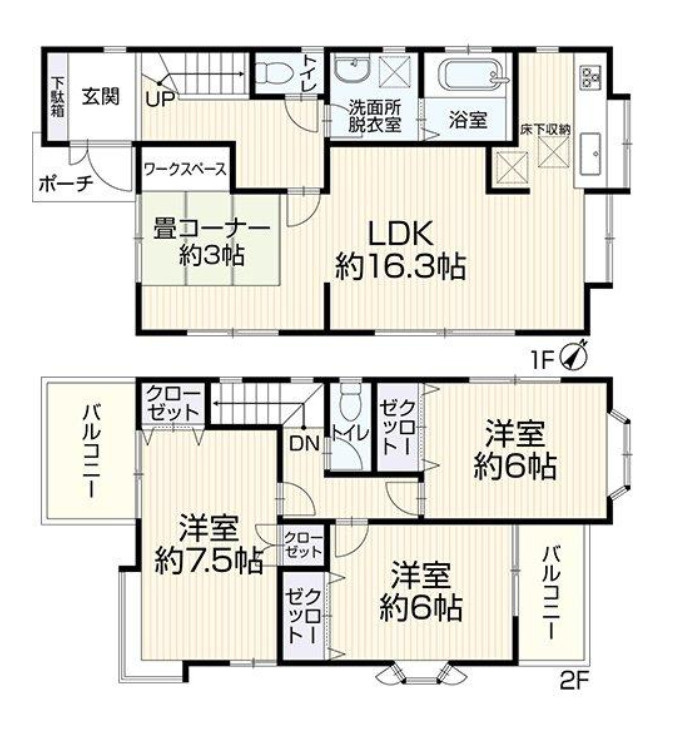 横浜市青葉区しらとり台 中古戸建て【仲介手数料無料】の間取り
