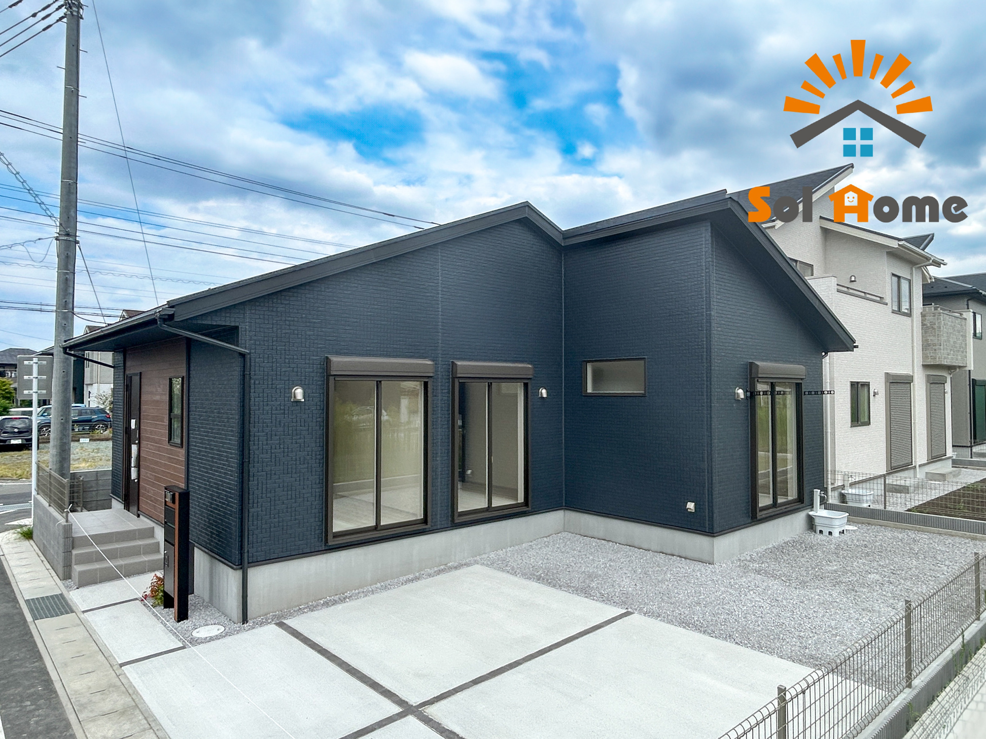 高崎市沖町　新築住宅全1棟の外観：施工例|同社施工例
