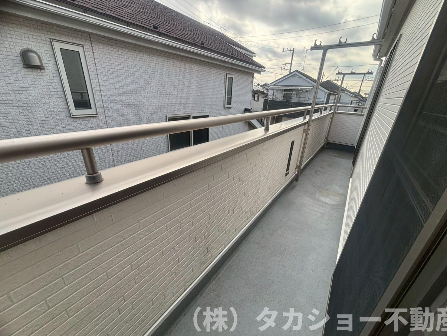 稲毛区長沼町　中古戸建のバルコニー
