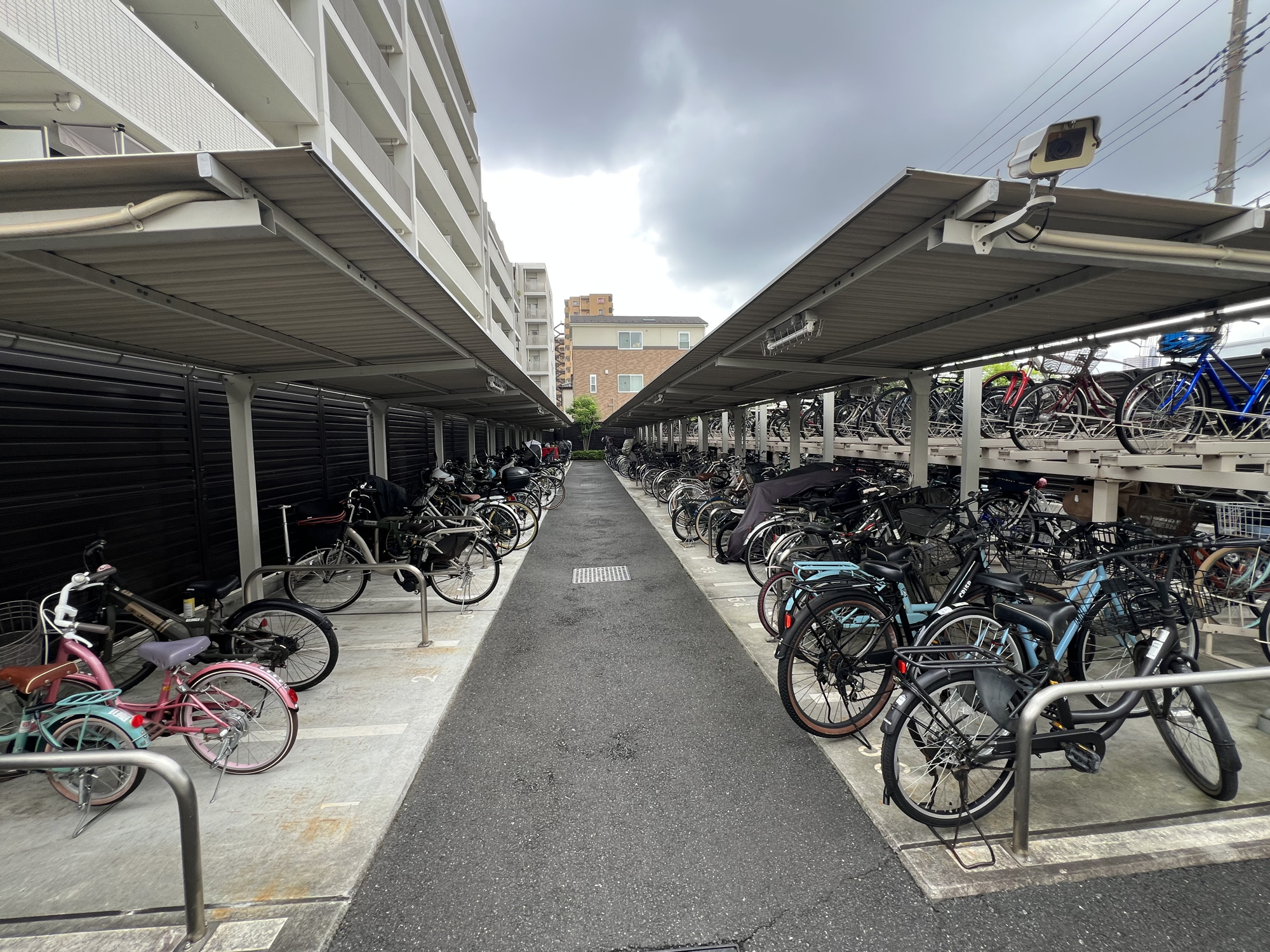 イニシア川口フィールズの駐輪場