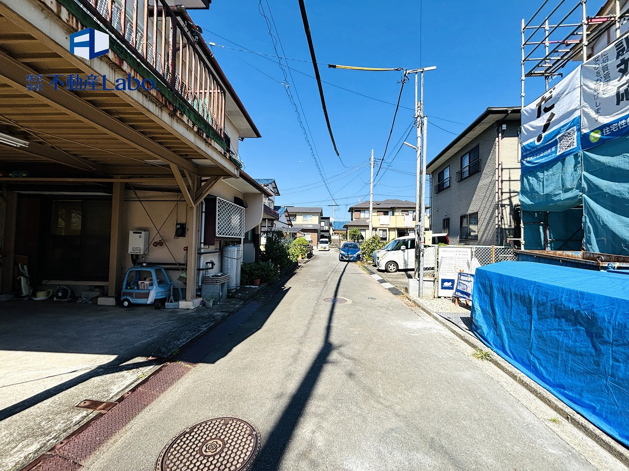ハートフルタウン　富士宮市舞々木町423番の前面道路含む現地写真|床下収納付き♪
使い勝手の良いキッチンです♪