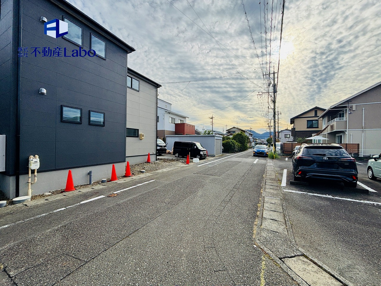 リーブルガーデン　駿河区下川原1丁目2期　～全3棟～の前面道路含む現地写真|現在建築準備中！
新生活への期待が高まります！