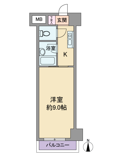 シャンブル向山の間取り