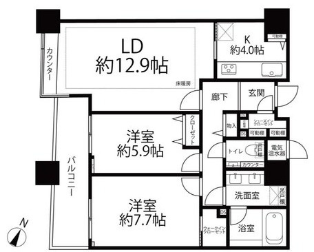 パークコート赤坂ザタワーの間取り