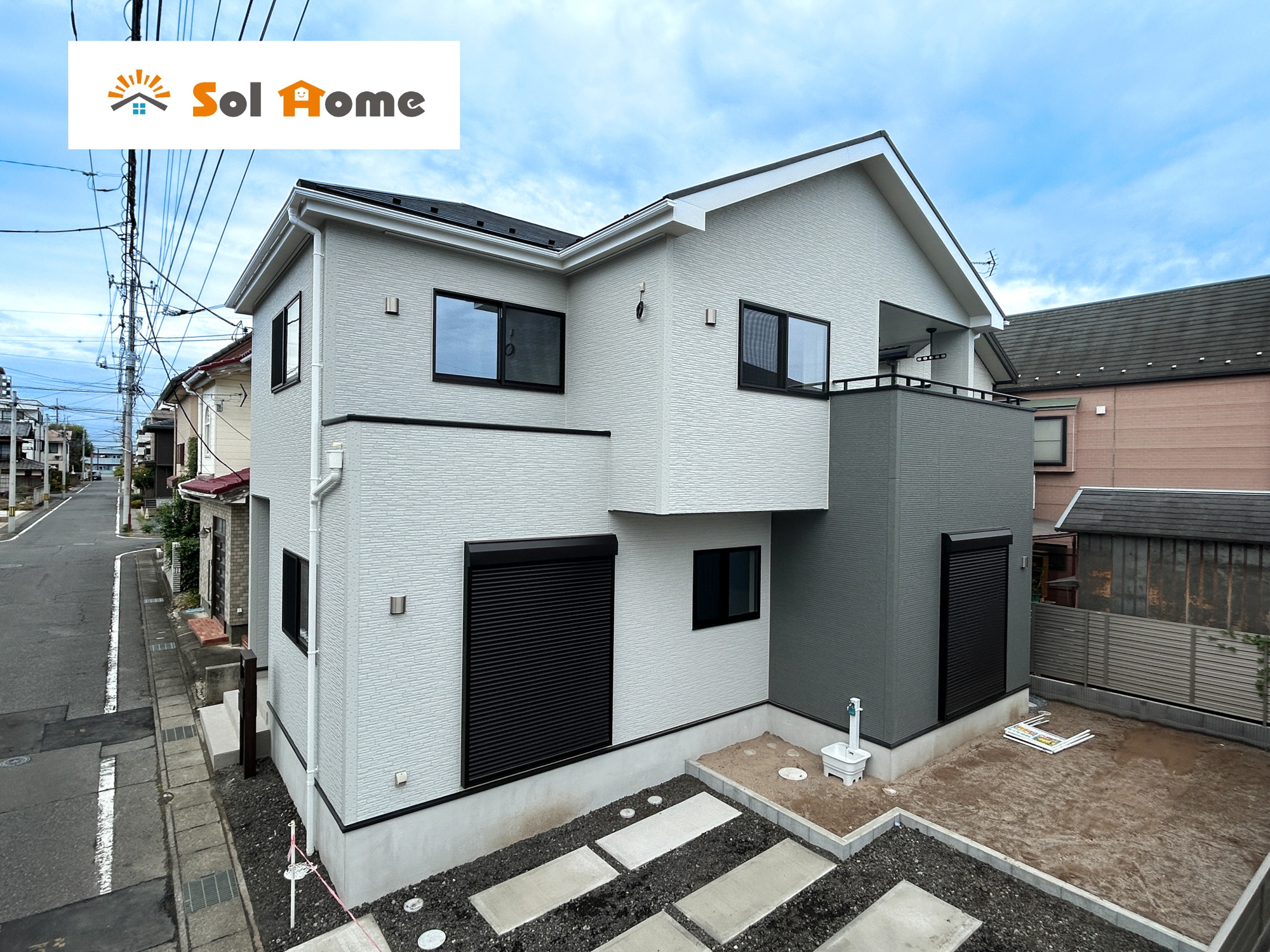 伊勢崎市三室町P2　新築住宅全2棟の完成予想図|同社施工例