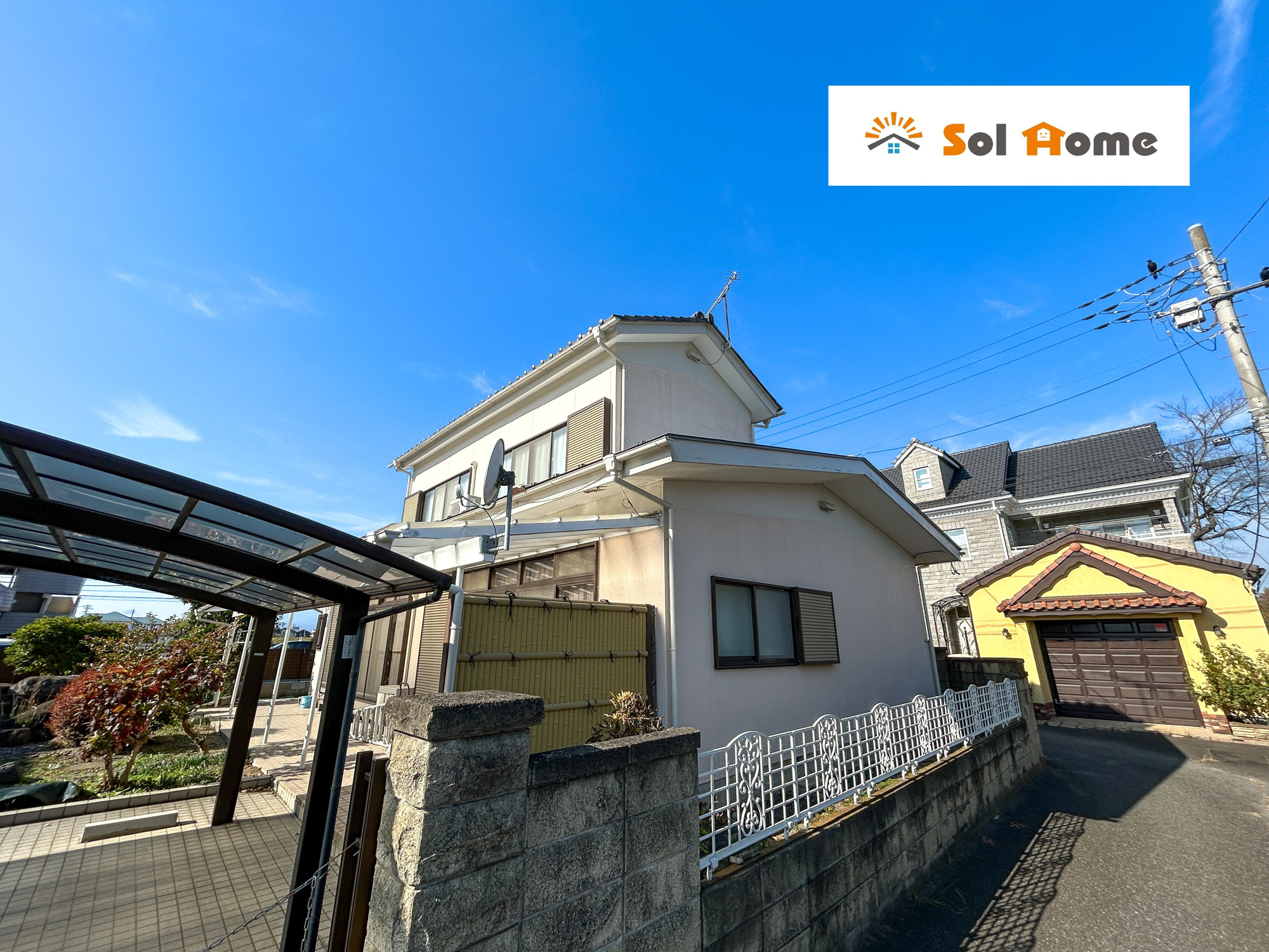 前橋市下沖町　中古住宅の外観|◆本日のご案内も大歓迎です♪◆ 図面や写真では分からない部分を不動産のプロが丁寧にご説明いたします！！ 年中無休のソルホームはいつでもお問い合わせをお待ちしております♪