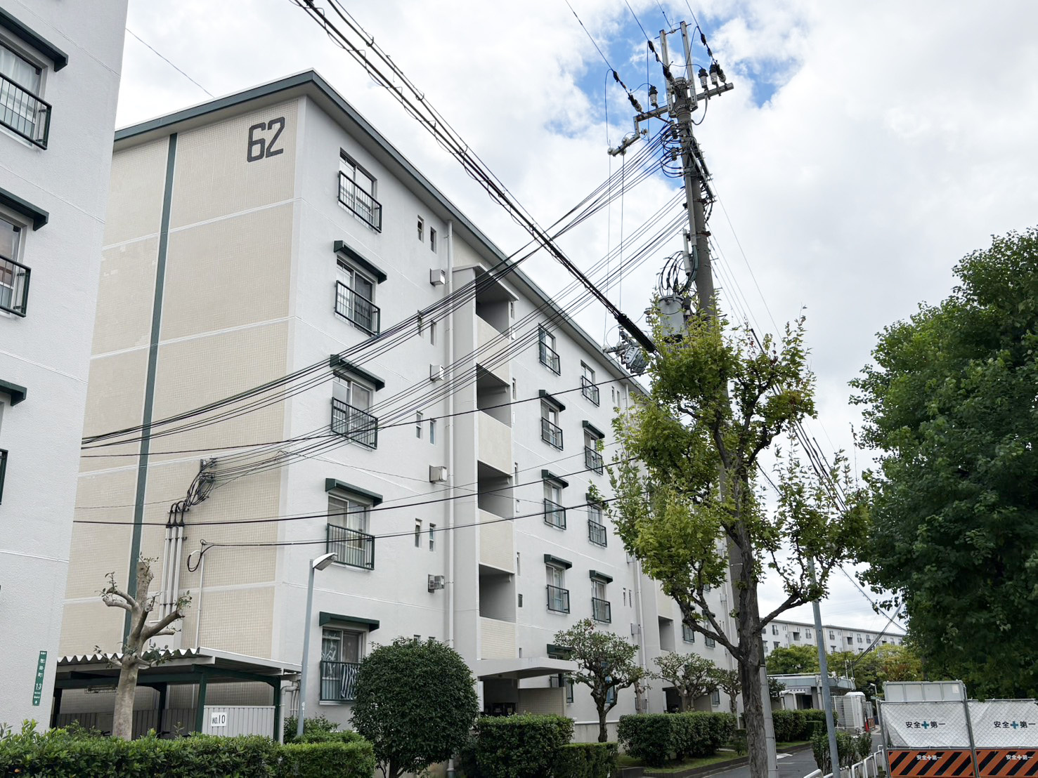 富田第二住宅62号棟　の外観|建物外観を気になさる方へ、見た目の良い物件です。